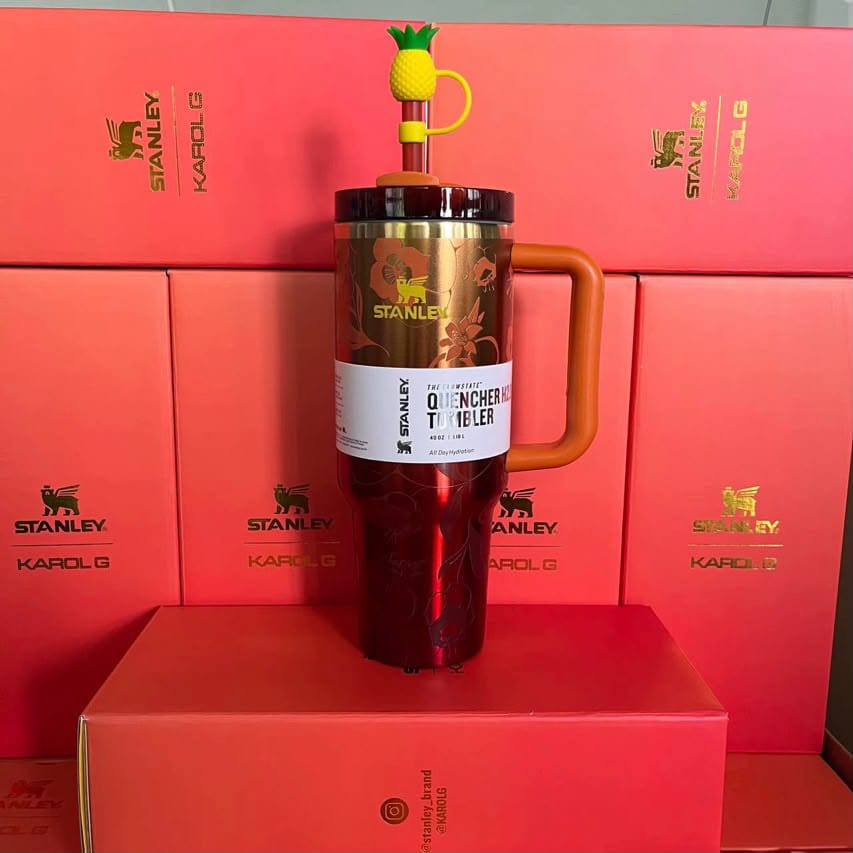 The Stanley 1913 x KAROL G 40oz Quencher H2.O FlowState Tumbler
