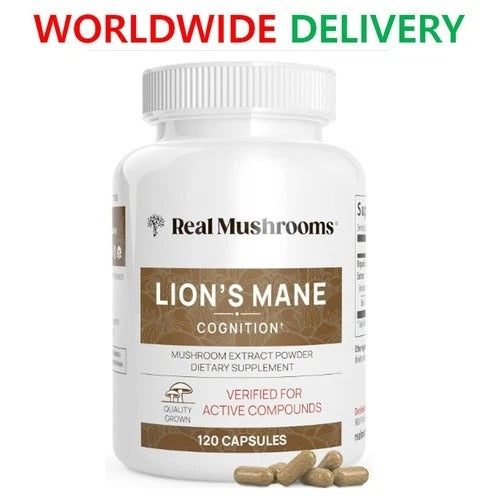 Lion's Mane Mushroom Extract Capsules 120 Count – Organic Mushroom Supplement