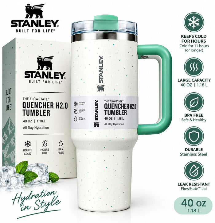 Quencher H2.0 Tumbler 40 oz – Green