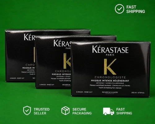 3 Pack Kérastase Chronologiste Masque Intense Régénérant Hair Mask 200ml