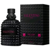 Valentino perfume bottle and packaging on a white background