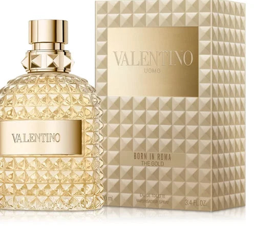 Valentino Uomo Born In Roma The Gold Eau de Toilette for Men – 3.4 oz / 100 ml